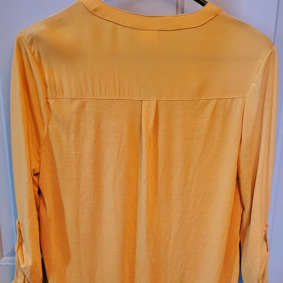 NWOT's Faded Glory Golden Yellow Pullover Top Misses Size Large 12-14 - Picture 3 of 4